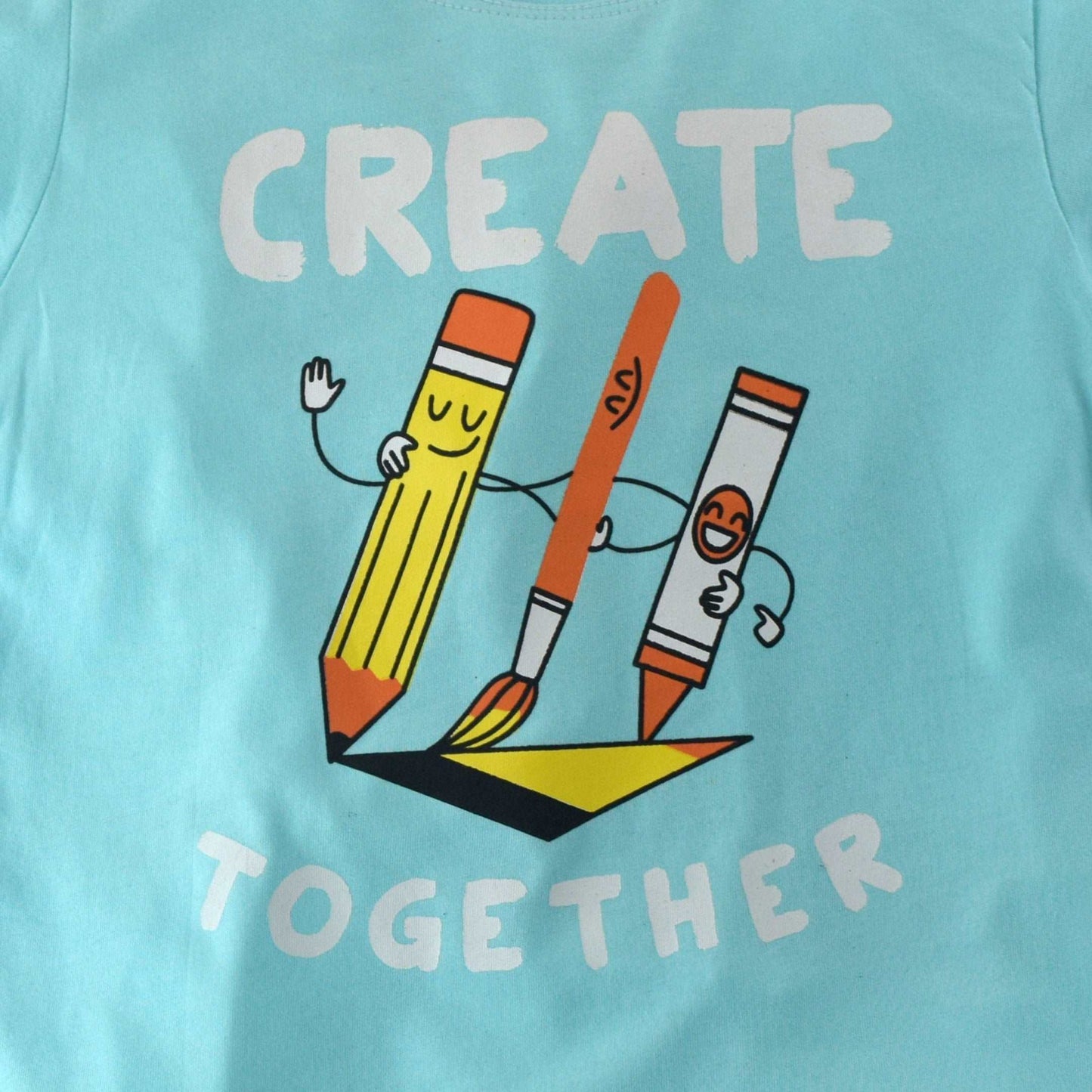 Create together T-shirt (Light blue)