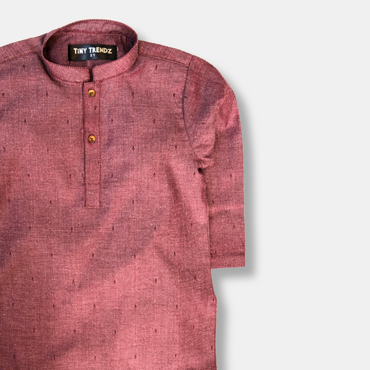 Maroon Ember Kurta