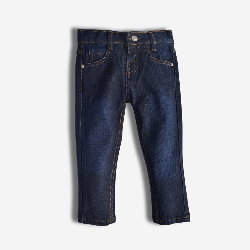 Classic Dark Blue Slim-Fit Jeans