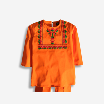 Narang Bahaar (Orange & Multi Embroidery) 🍊