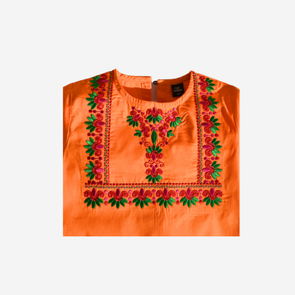 Narang Bahaar (Orange & Multi Embroidery) 🍊