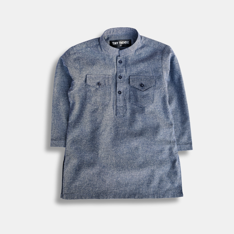 Blue Denim Kurta