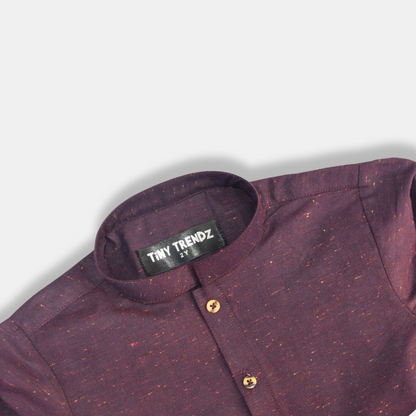 Deep Purple Cotton Kurta