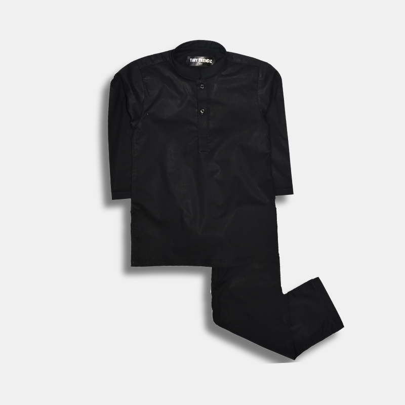 Black Kurta Pajama Set