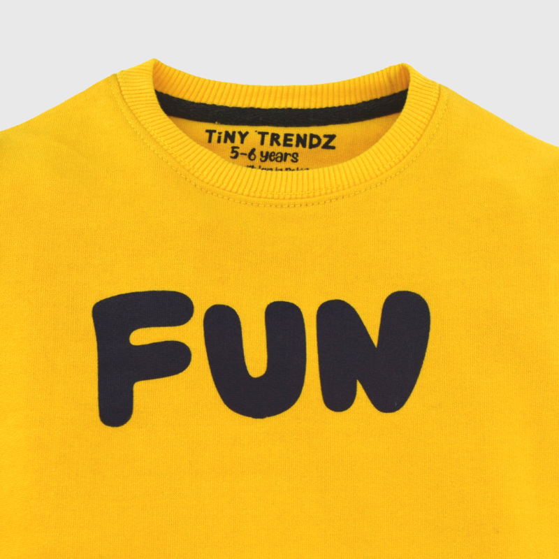 Fun kids sweatshirt (Yellow)