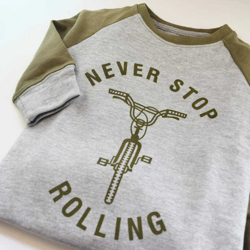 Never Stop Rolling Raglan Set