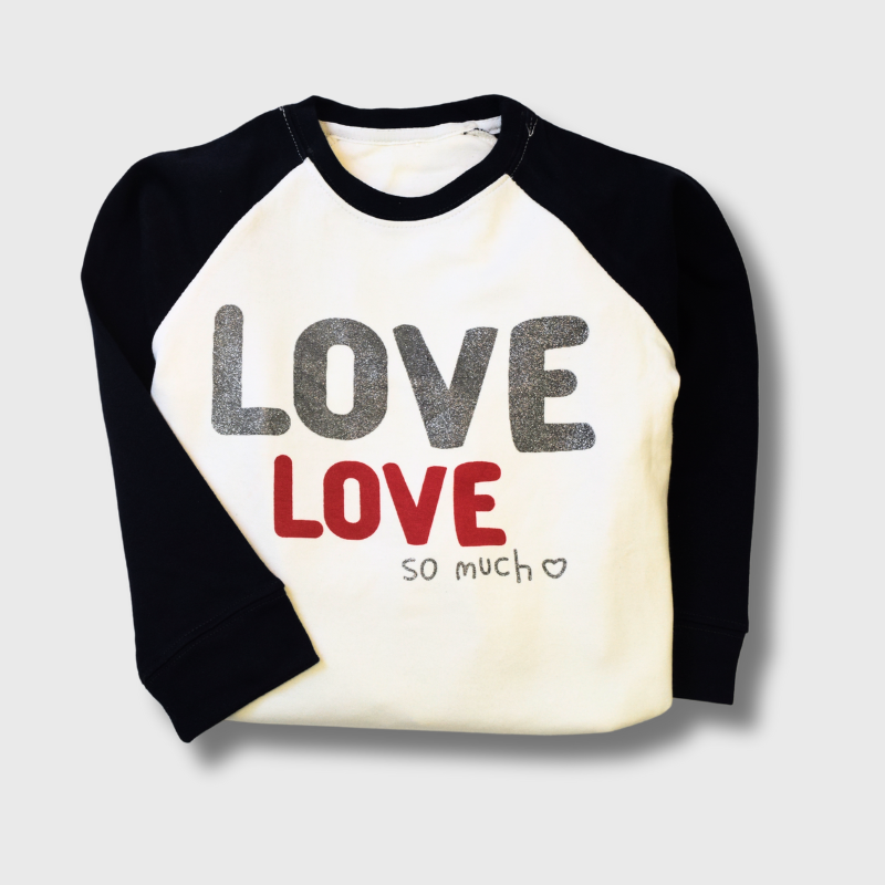 Sparkly Love Raglan Set