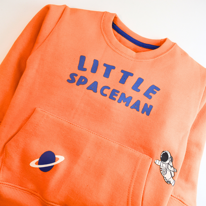 Little Spaceman Fleece Pajama Set