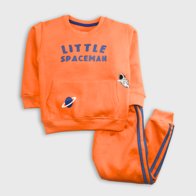 Little Spaceman Fleece Pajama Set