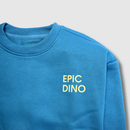 Epic Dino Fleece Set in Blue