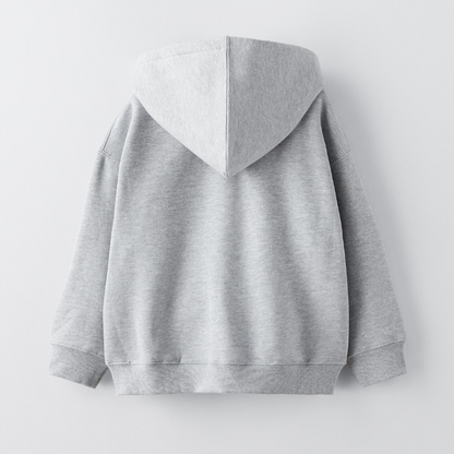 Kids Classic Gray Zipper Hoodie