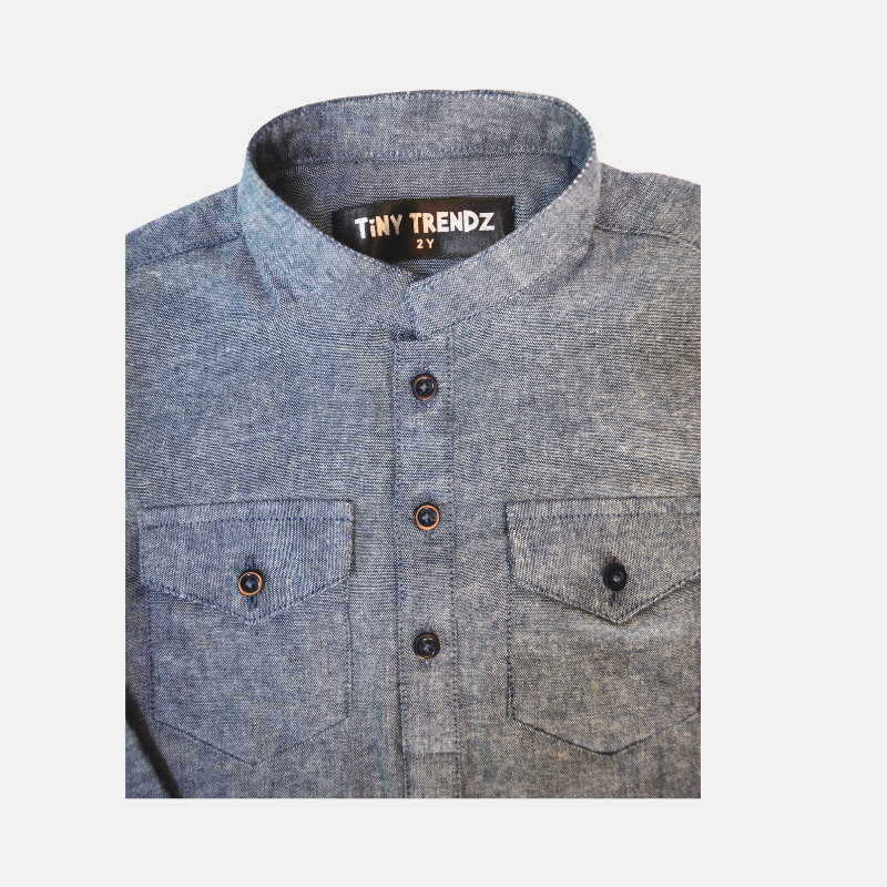 Blue Denim Kurta