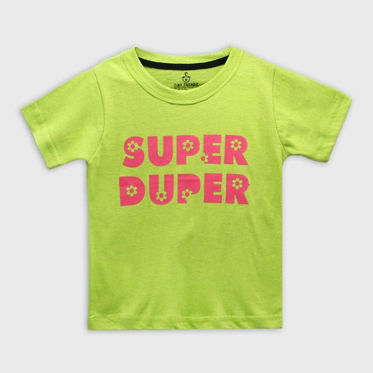 Super Duper Kids Tee (Neon Green)