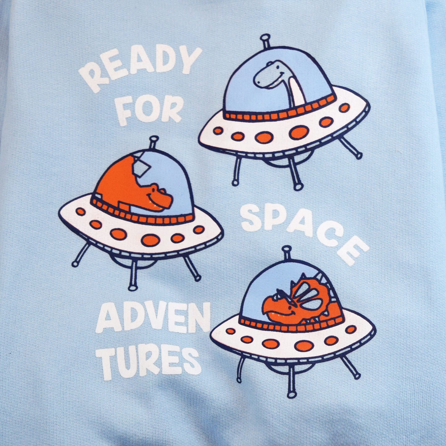 Space adventure Kids sweatshirt (Sky Blue)